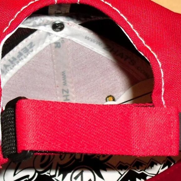 Nebraska Huskers Mens Zephyr Adjustable Red Strapback hat cap New Tags Ncaa - Picture 4 of 4